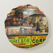 あなたはそれと競争できない ラウンドクッション (裏面)