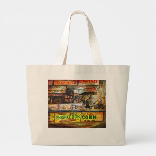 あなたはそれと競争できない ラージトートバッグ (裏面)