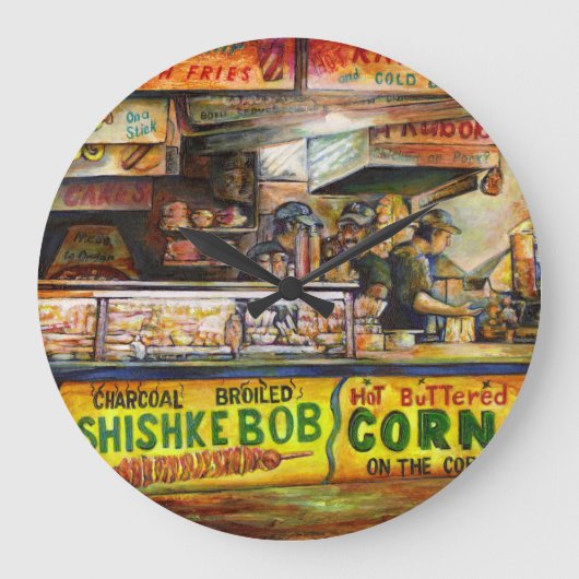 あなたはそれと競争できない ラージ壁時計 (正面)
