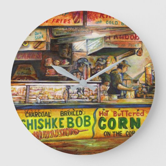 あなたはそれと競争できない ラージ壁時計 (正面)