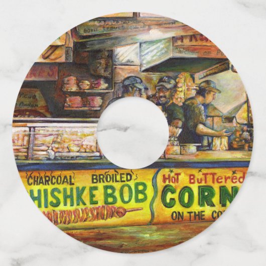 あなたはそれと競争できない ワイングラスタグ (正面)