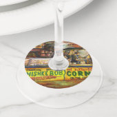 あなたはそれと競争できない ワイングラスタグ (クローズアップ)