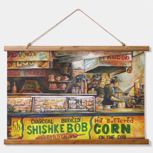 あなたはそれと競争できない 吊り下げ型タペストリー (正面)