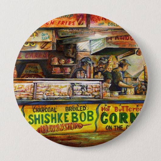 あなたはそれと競争できない 缶バッジ (正面)