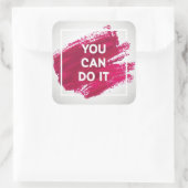 あなたはそれを行うことができる3 スクエアシール (バッグ)