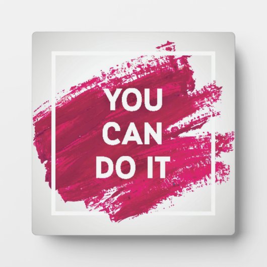 あなたはそれを行うことができる3 フォトプラーク (正面)