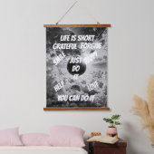 あなたはそれを行うことができる – はっきりした引用文やる気を起こさせるデザイン 吊り下げ型タペストリー (寝室)