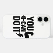 あなたはそれを行うことができる – Sports 感動的 Phone Case Case-Mate iPhoneケース (裏面 (横))
