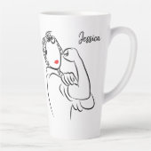 あなたはそれを行うスタイリッシュとリバーモダンターをロージー カフェラテマグ (右)