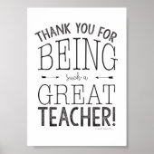 あなたはそんな先生をしてくれてありがとう素晴らし ポスター (正面)