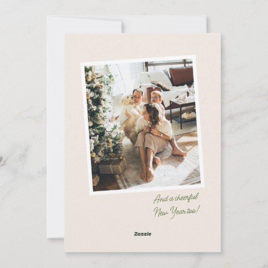 あなたはっきりした自身に小さなクリスマスの写メリー真を持っている シーズンカード (裏面)