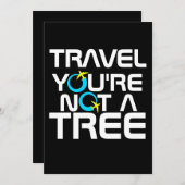 あなたはではないツリー休暇観光旅行 サンキューカード (正面/裏面)