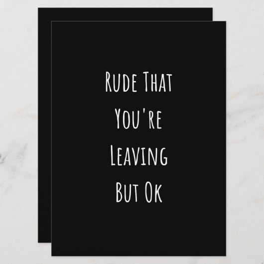 あなたはでは失礼だが、あなたは離れでは失礼なことをする セーブザデート (正面/裏面)