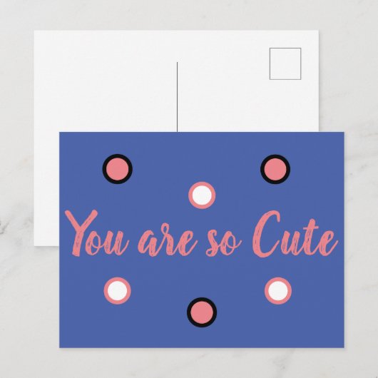 あなたはとても可愛い ポストカード (正面/裏面)