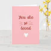 あなたはとても愛されているカード カード (黄色い花)