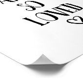 あなたはとても愛されているタイポグラフィラブ引用文 ポスター (角)