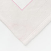 あなたはとても愛されているバニープリント | ベビーガール子供部屋 フリースブランケット (角)