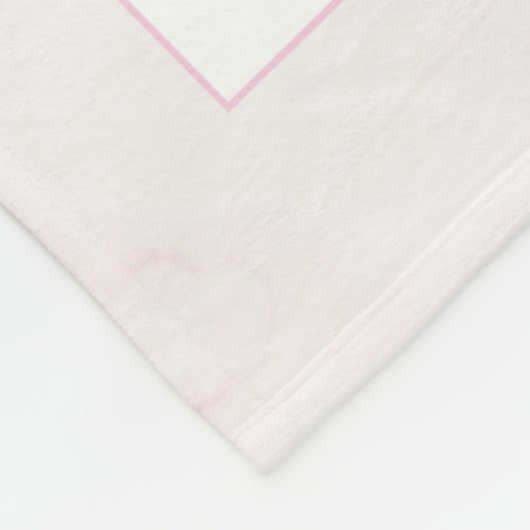 あなたはとても愛されているバニープリント | ベビーガール子供部屋 フリースブランケット (角)