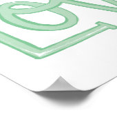 あなたはとても愛されている保育園の女の子の壁のアートプリント ポスター (角)