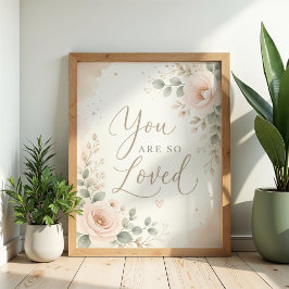 あなたはとても愛されている Nursery Wall Art ポスター