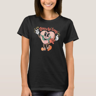 あなたはとても愛らしいハートのバラ グルービー ハッピー バレンタイン Tシャツ