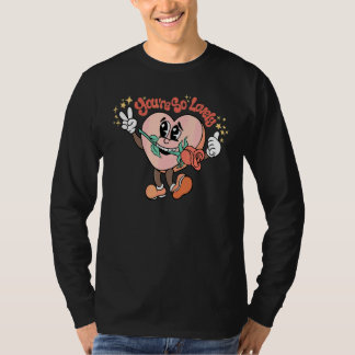 あなたはとても愛らしいハートのバラ グルービー ハッピー バレンタイン Tシャツ