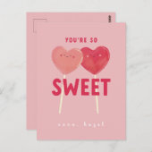 あなたはとても甘い子供たちの教室バレンタイン ポストカード (正面/裏面)