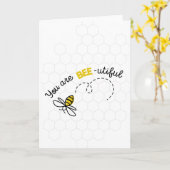 あなたはとても美しいグリーティングカード カード (黄色い花)