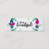 あなたはとても美しい！ スキニー名刺 (裏面)