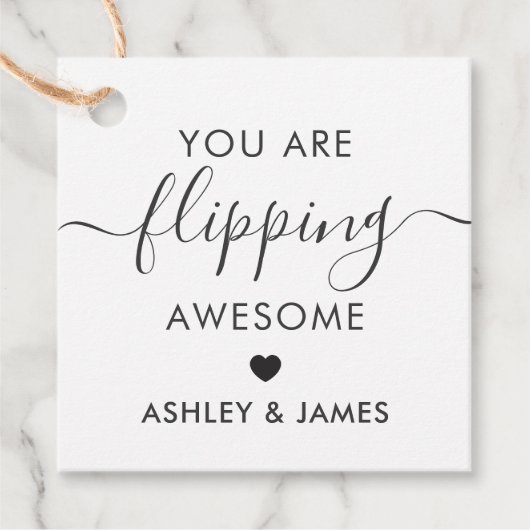 あなたはとんでもなく素敵なギフトタグ、クラフト フェイバータグ (正面)