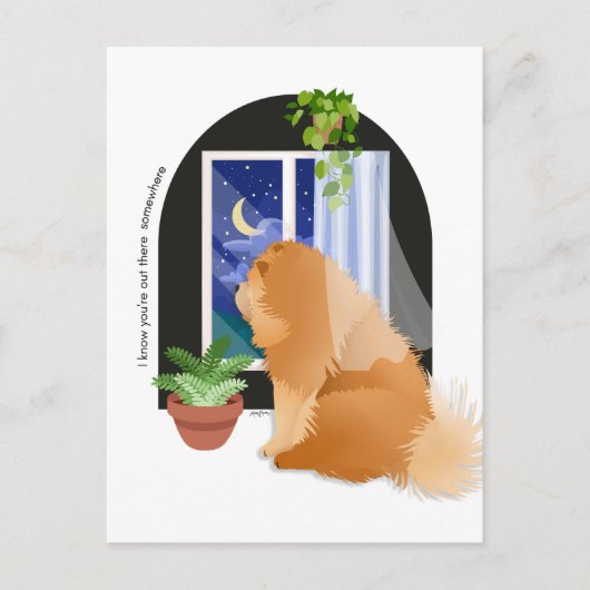 あなたはどこかでチョウのはがき ポストカード (正面)