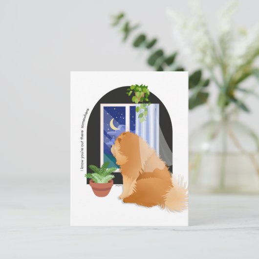 あなたはどこかでチョウのはがき ポストカード (スタンド正面)