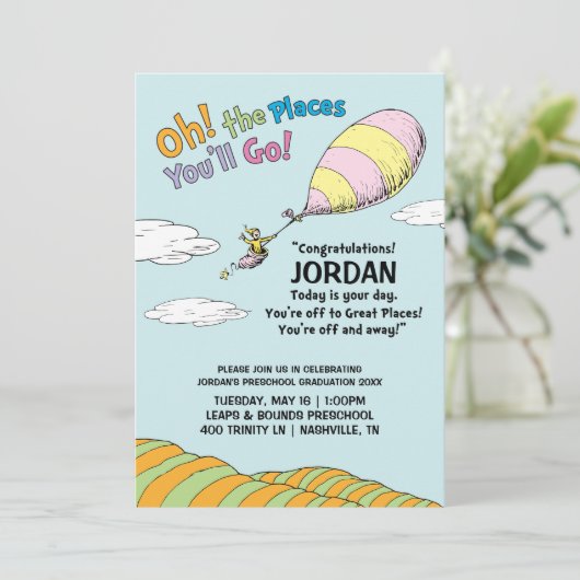 あなたはどこへ行くの?卒園おめでとう! 招待状 (スタンド正面)