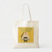 あなたはないメニューのテーブルで、あなたは トートバッグ (正面)