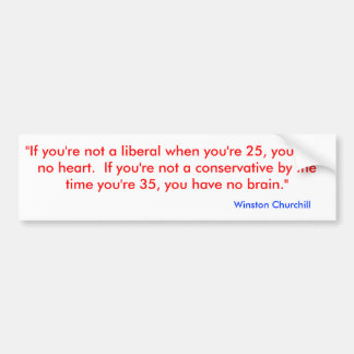 "あなたはない自由主義者時あなたは25のha… バンパーステッカー