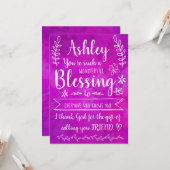 あなたはなんて素晴らしい祝福なの！完全に編集可能よ！ カード (正面/裏面インサイチュ)