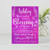 あなたはなんて素晴らしい祝福なんだろう!全てを編集できるなんて! カード (スタンド正面)