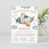 あなたはにおもしろい飛行機誕生日を有する場合に飛行 招待状 (スタンド正面)