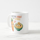 「あなたはにんじんは私のフムスへ –  コーヒーマグカップ (正面左)