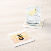 「あなたはのお気に入りのスターダスト」 スクエアペーパーコースター (インサイチュ)