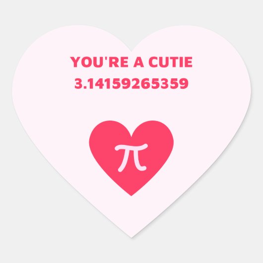 あなたはのかわいこちゃんパイ ハートシール (正面)