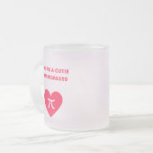 あなたはのかわいこちゃんパイ フロストグラスマグカップ (正面左)