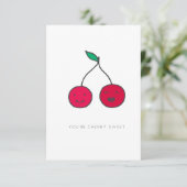 あなたはのさくらんぼスイートバレンタインカード サンキューカード (スタンド正面)