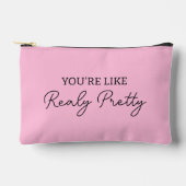 あなたはのようにかわいらし本当に化粧品の旅行メイク アクセサリーポーチ (正面)