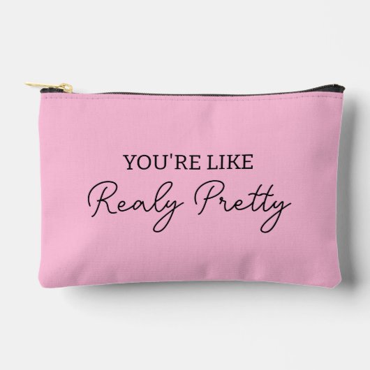 あなたはのようにかわいらし本当に化粧品の旅行メイク アクセサリーポーチ (正面)