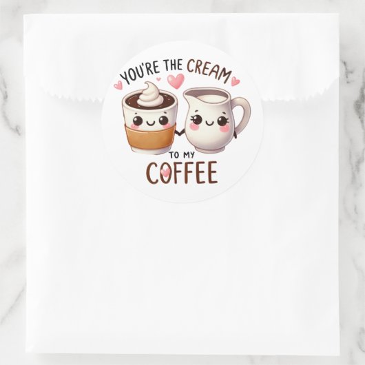 あなたはのクリームから私のコーヒー – シール (バッグ)