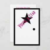 あなたはのスターオスカーパーティの招待状 招待状 (正面/裏面)