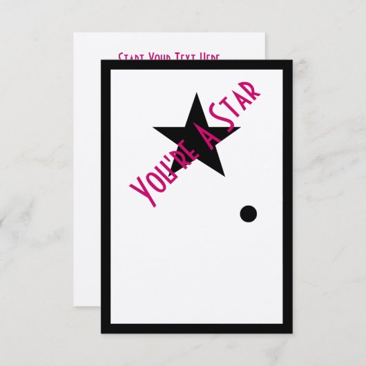 あなたはのスターオスカーパーティの招待状 招待状 (正面/裏面)