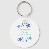 あなたはのスター感動的引用文やる気を起こさせる キーホルダー (正面)