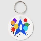 あなたはのスター4th誕生日Tシャツとギフト キーホルダー (正面)
